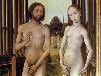 Adam and Eve Expelled from the Garden of Eden (detail)